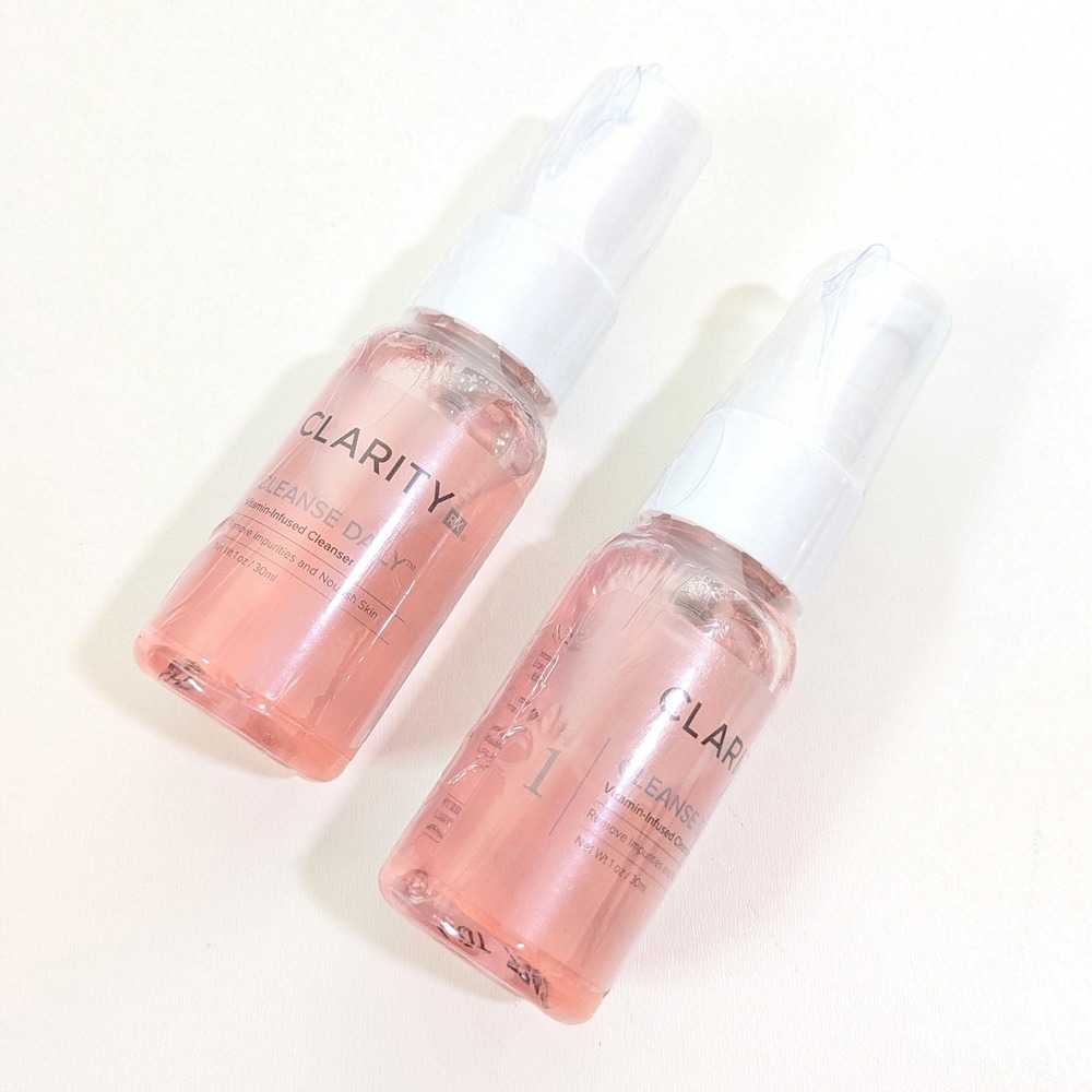 ClarityRx Cleanse Daily Vitamin-Infused Cleanser Set of 2 Travel Size 1oz Each